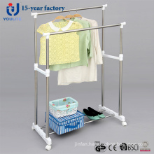 Stainless Steel Double Pole Clothes Hanger